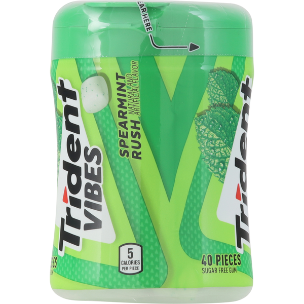 Gomme Trident Vibes sans sucre goût menthe verte