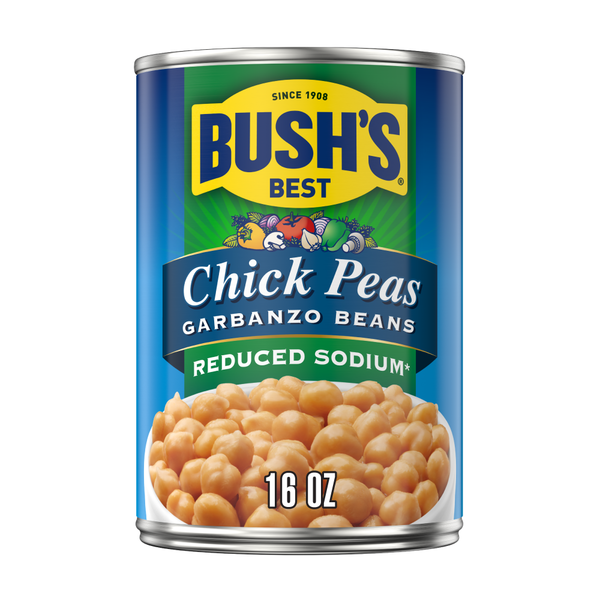 Pois chiches à faible teneur en sodium de Bush's Best
