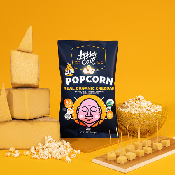 LesserEvil Popcorn Bio - Vrai Cheddar Bio