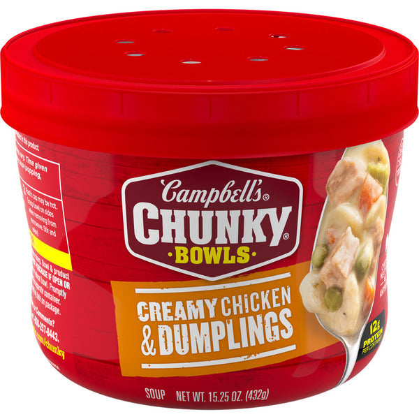 Soupe crémeuse au poulet et aux dumplings de Campbell