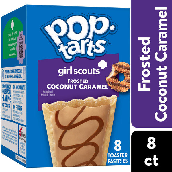 Pop-Tarts Girl Scouts Pâtisseries enrobées de caramel à la noix de coco, 8 unités