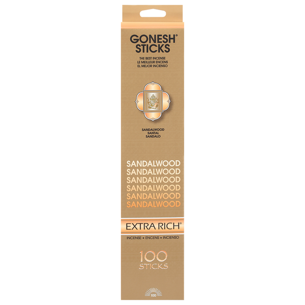 GONESH Extra Rich Incense Sticks - Sandalwood