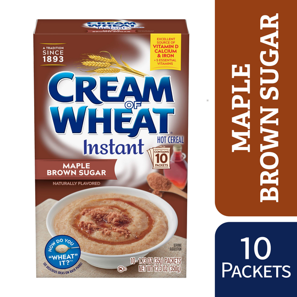 Cream of Wheat Maple Brown Sugar Instant Hot Cereal, Kosher
