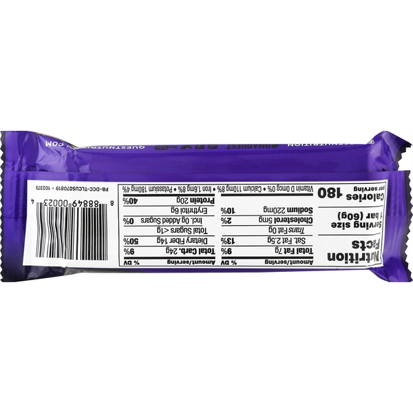 Quest Protein Bar - Double Chocolate Chunk Flavor