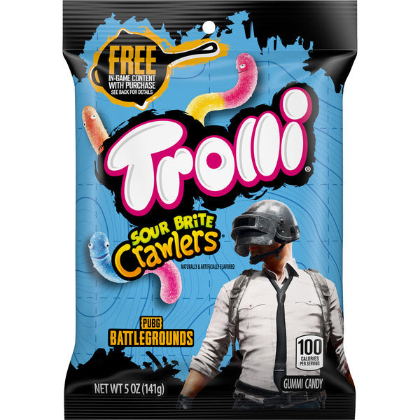 Trolli Gummi Candy Sour Brite Crawlers - Edición PUBG