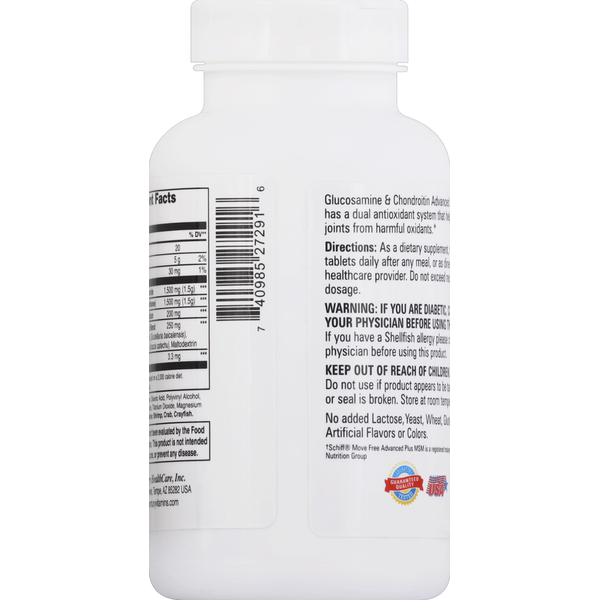21st Century Advanced Glucosamine Chondroitin with MSM Tablets