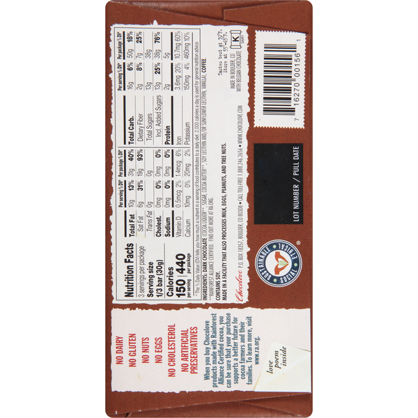 Chocolove Coffee Crunch in Dark Chocolate, 55% Cocoa