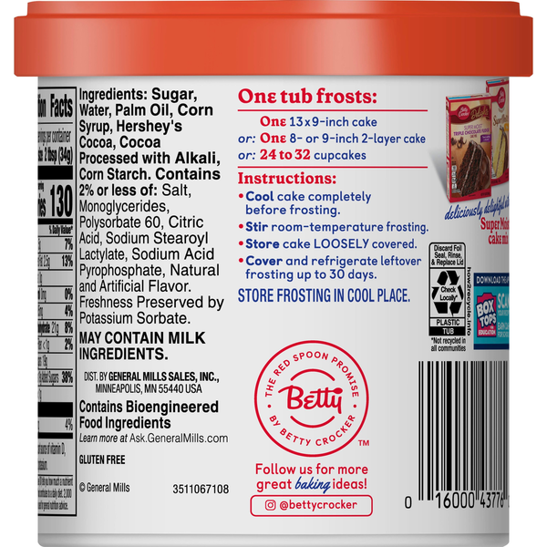 Betty Crocker HERSHEY'S Milk Chocolate Frosting