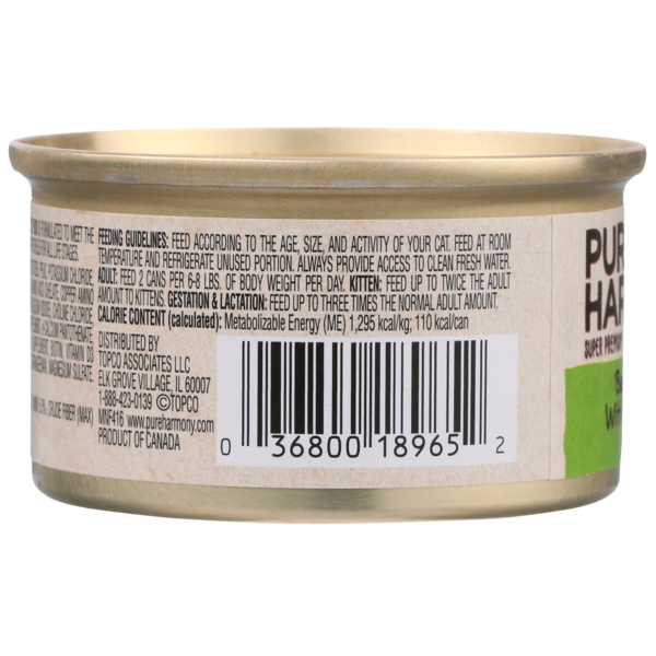 Pure Harmony Receta de Carne de Res Sin Granos con Verduras para Gatos