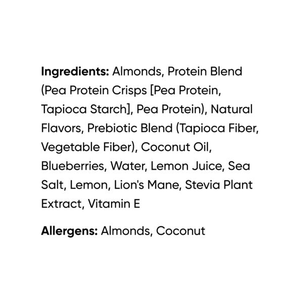 IQBAR Barrita de Proteína de Limón y Arándano - Keto y Vegana