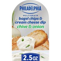 Chips de Bagel Multigrano de Filadelfia con Untar de Cebollino y Cebolla