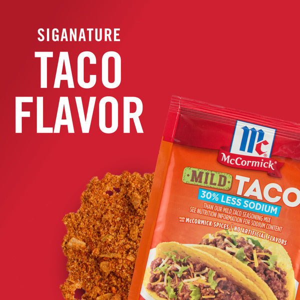 Mezcla de Sazonador para Tacos Suaves McCormick con 30% Menos Sodio