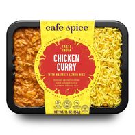 Curry de Pollo Cafe Spice con Arroz con Limón