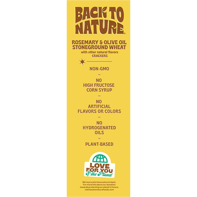 Back to Nature Rosemary & Olive Oil Crackers
