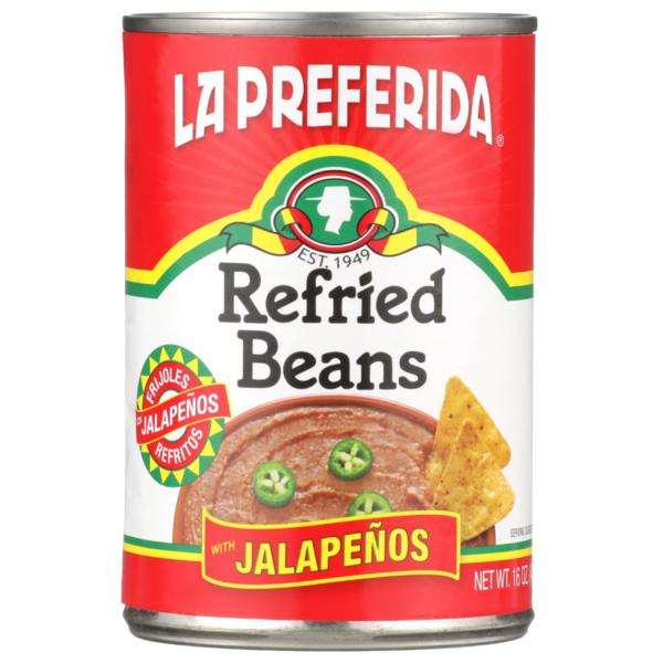 La Preferida Refried Beans with Jalapeños