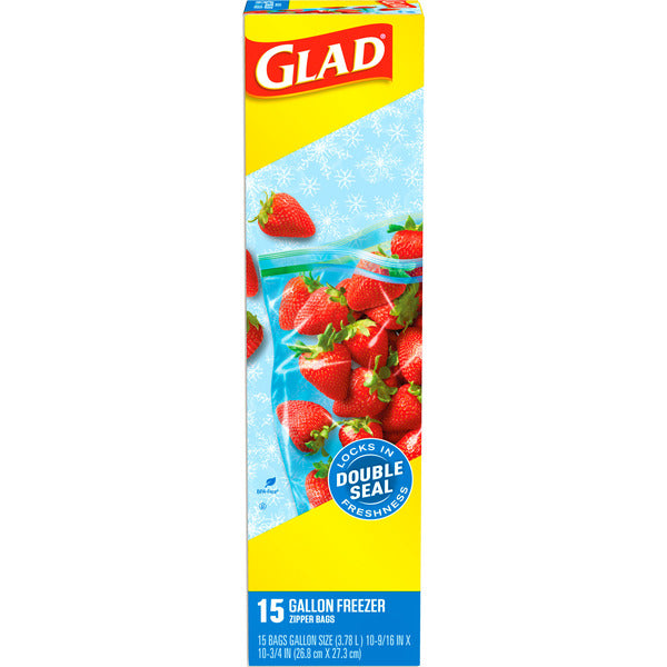 Sacs de congélation Glad Zipper Bag Extra Large Seal