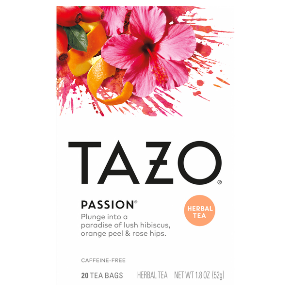 Infusión Herbal TAZO Tea Passion - Bolsitas de Té Sin Cafeína