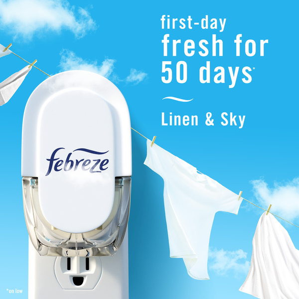 Febreze PLUG Désodorisant d'air, Lin & Ciel