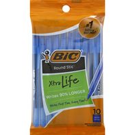BIC Xtra Life Ballpoint Pens - Blue Ink, Medium Point