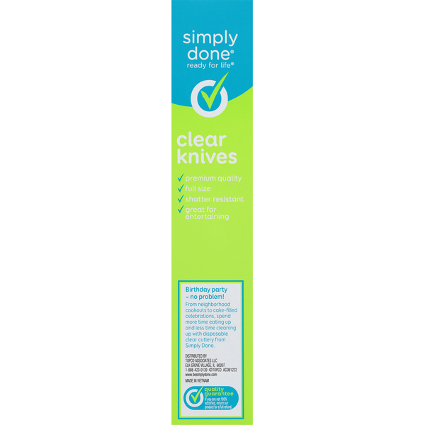 Juego de cuchillos Simply Done - Transparente