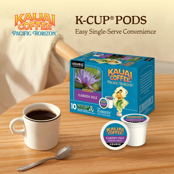 Kauai Coffee 10-Capsules de Café à Torréfaction Moyenne
