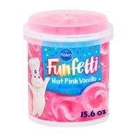 Glaçage à la vanille rose vif Funfetti de Pillsbury, 15,6 oz