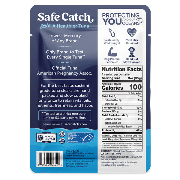 Safe Catch Elite Wild Tuna, testé pour le mercure