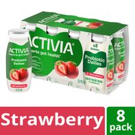 Yogur bajo en grasa de fresa Activia Probiotic Dailies