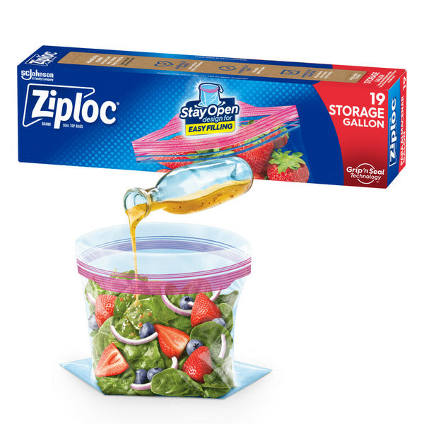 Bolsas de Almacenamiento Ziploc con Diseño de Apertura Permanente para un Llenado Fácil