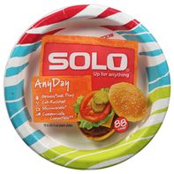 SOLO Paper Plates, Any Day, 10 Inch