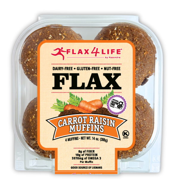 Muffins Carottes Raisins Flax4Life