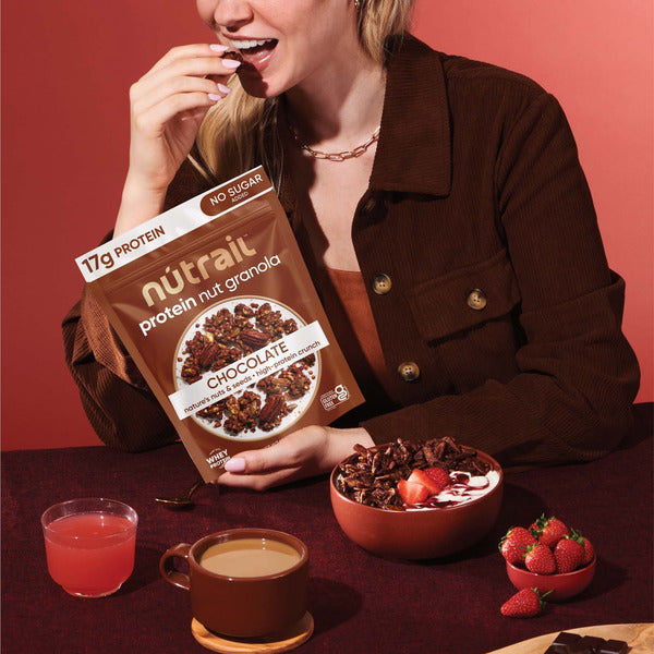 Granola de Proteína NuTrail 17g - Sin Azúcar Añadido Chocolate