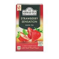 Bolsitas de Té Negro Sensación Fresa de Ahmad Tea