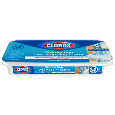 Toallitas desinfectantes húmedas Clorox para trapeador, aroma a lluvia limpia
