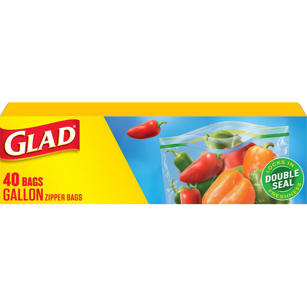 Bolsas de Plástico para Almacenamiento de Alimentos Glad con Cierre de Galón