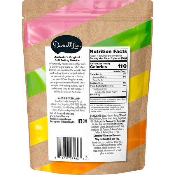 Darrell Lea Soft Licorice Allsorts - Original Flavor