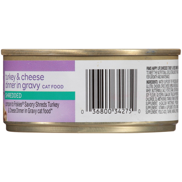 Paws Happy Life Turkey & Cheese Dinner In Gravy Cat Food