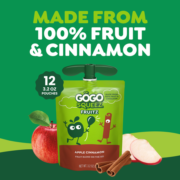 GoGo Squeez Pomme Cannelle Fruitz