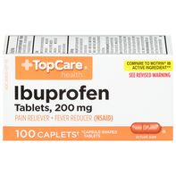 TopCare Ibuprofen Caplets, 200 mg - Pain Relief