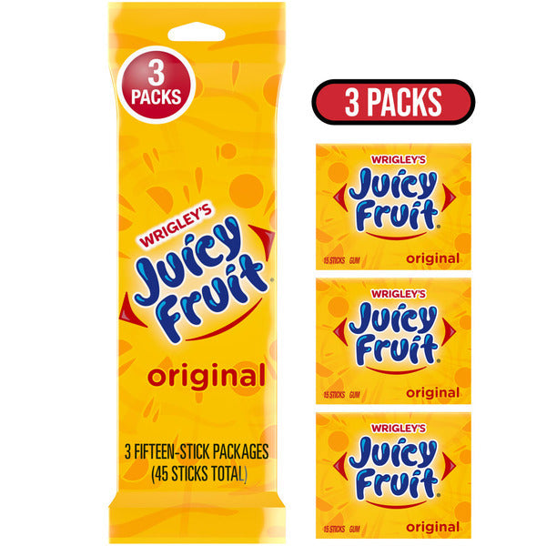 Paquet de valeur de chewing-gum Wrigley's Juicy Fruit