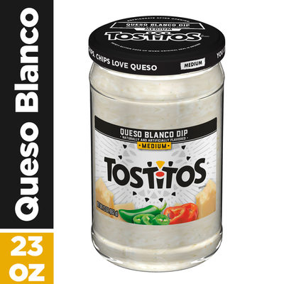 Tostitos Dip Queso Blanco Medio - Sabroso y Versátil