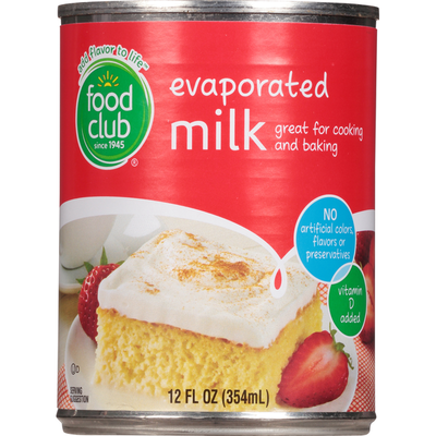 Food Club Evaporated Milk