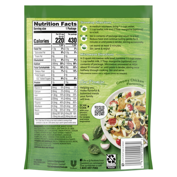Knorr Pasta Sides Pollo Cremoso