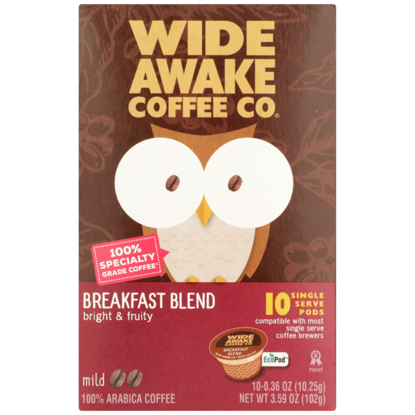 Café en dosettes Wide Awake Mild Roast Breakfast Blend