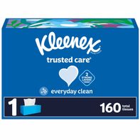 Kleenex Trusted Care Mouchoirs en Papier Boîte Plate - 2 Ply