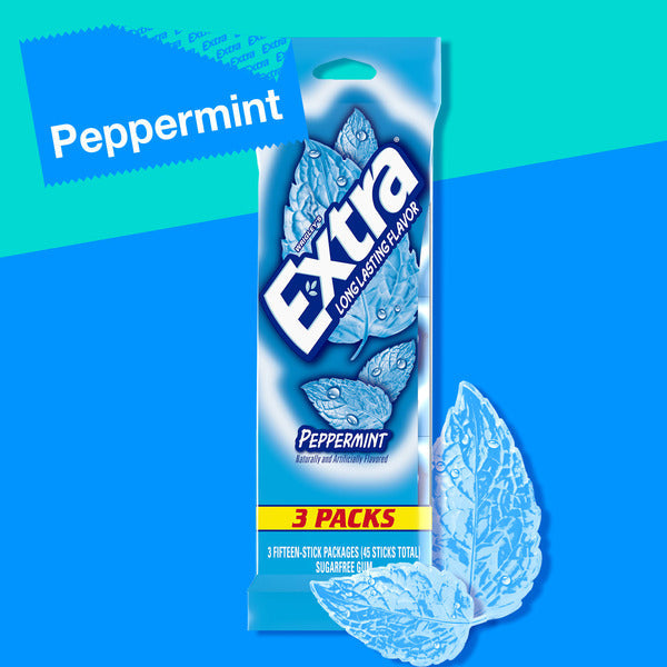 Paquete de Chicles Sin Azúcar de Menta Extra