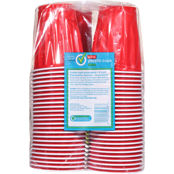Gobelets en plastique Simply Done de 18 oz - Grand pack