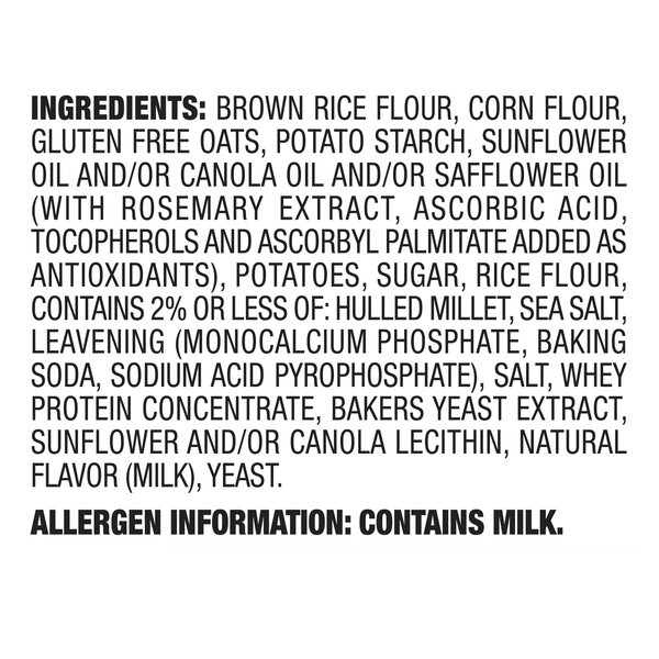 Milton's Gluten Free Crackers, Crispy Sea Salt