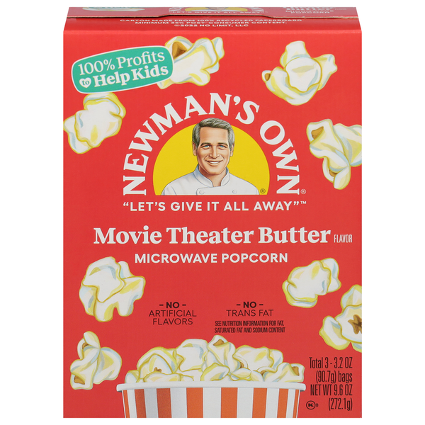Palomitas de maíz de Newman's Own, sabor mantequilla de cine