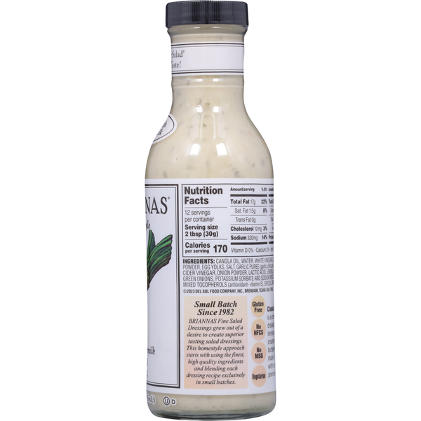 Vinaigrette Ranch Classique BRIANNAS Style Maison